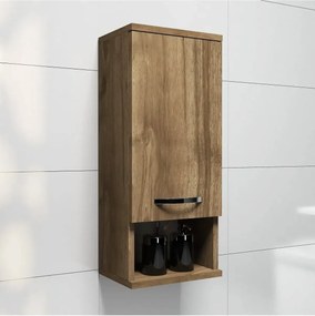 Dulap pentru baie, Mis Homs, nuc, 71 x 30 x 22 cm, PAL 18 mm