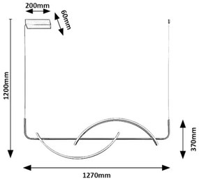 Lustră LED pe cablu Rabalux 72233 JARNELLE LED/35W/230V