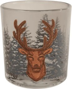 Suport pentru lumanari tip pastila FOREST DEER 8 cm