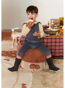 Fotoliu puf pentru copii cărămiziu/crem Boletus – Lorena Canals