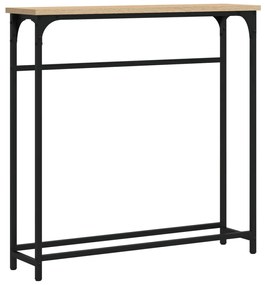 vidaXL Masă consolă din stejar Sonoma, 75x19,5x75 cm, lemn stratificat