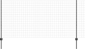 vidaXL Gard cu Stâlp Gri 1,2 x 25 m Oțel