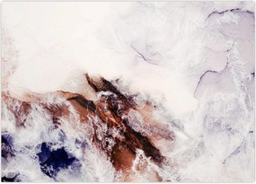 Tablou pe sticlă - Marmură violet N⁰1 (70x50 cm)