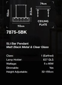 Lustra suspendata metal stil industrial decorativ Belle 5L