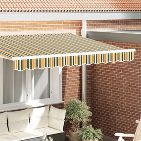 vidaXL Marchiza pentru cadru de 2,5 m - Verde și Galben - 2,3 x 0,2 m