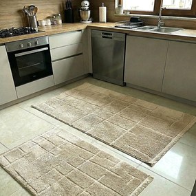 Set 2 Covoare bucatarie Soft antiderapante, 60x80 cm + 60x120 cm, CBU404