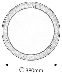 Rabalux 5233 - Plafoniera UFO 2xE27/60W/230V