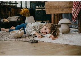 Coș de jucării pentru copii bej din material textil ø 23x27 cm Mushroom – Lorena Canals