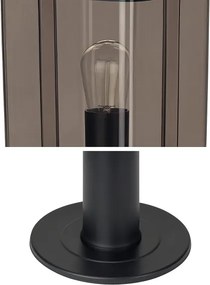 Lampă de exterior 1xE27/60W/230V IP44 negru/maro fumuriu