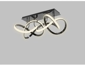 Wofi 9134-205 - Lustr LED INDIGO 64W stmívatelný, černá/chrom