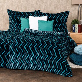 Lenjerie de pat 4Home Wave microflanelă, 160 x 200 cm, 70 x 80 cm