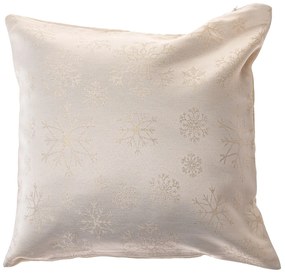 Husă de pernă de Crăciun impermeabilă Flori aurii,40 x 40 cm