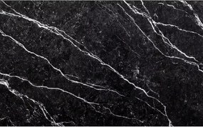 OFERTA Masa de sufragerie neagra RAMOD 100x60 cm, decor marmura II. calitate