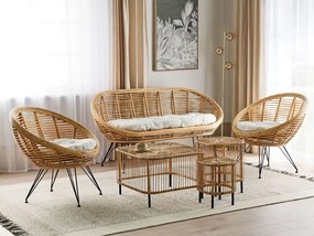 Set mobilier de grădină Marza (lemn deschis). 1081225