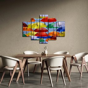 Tablou - Umbrele colorate (150x105 cm)