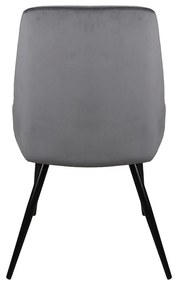 Scaun de bucaterie Cobe Velvet, gri