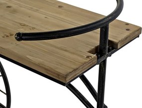 Consolă vintage tip bar din metal și lemn, „Bycicle"