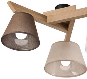 Lustră aplicată Brilagi ANTHONY 3xE14/40W/230V stejar