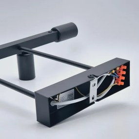 Lustră pe tijă ASTRID 4xE27/60W/230V negru