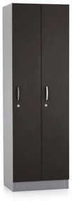 Dulap din lemn Visio LUX - 2 compartimente, 60 x 42 x 190 cm, antracit