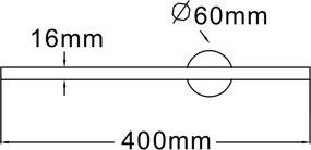 Aplica de perete LED pivotanta design liniar TROY 40cm