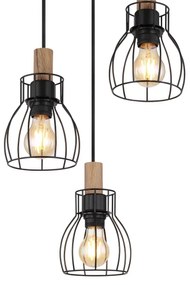 Lustră pe cablu Globo 15326-3H1 MINA 3xE27/40W/230V