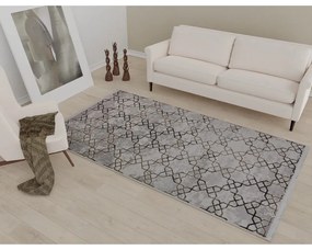 Covor tip traversă gri lavabil 80x200 cm Kahve – Vitaus