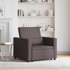 vidaXL Sofa Pat Unilaterala Maro închis 90 x 165 x 87 cm țesătură