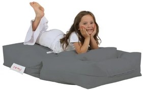 Fotoliu puf cu suport de picioare 65x40 cm gri