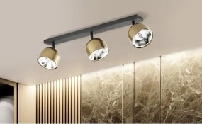 Spot ALTEA 3xAR111 GU10/50W/230V auriu/negru