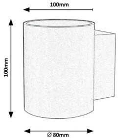 Aplică KAUNAS 1xG9/10W/230V albă Rabalux 7021