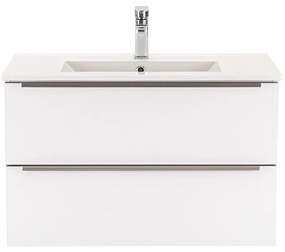 Dulap inferior Vario Trim 80 cu lavoar alb-alb