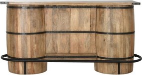 Consola de bar, din lemn de mango, Barrel
