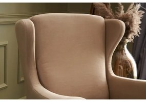 Fotoliu cu aripi NUPI, crem