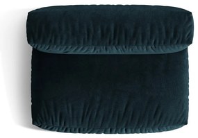 Modul pentru canapea modulară albastru închis cu tapițerie din catifea (de mijloc) Martina – Micadoni