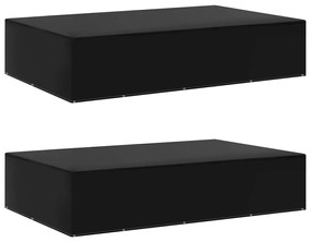 vidaXL Huse mobilier grădină, 2 buc, 12 ocheți, 325x205x70 cm