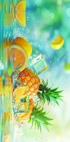 Uscare rapida prosop plaja LEMONADE 100x180 cm colorat, 100% microfibra