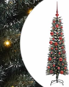 vidaXL Brad de Crăciun artificial Verde 150 cm PVC și Plastic și Oțel