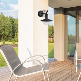 Brilagi - Aplica de exterior MOLDE 1xE27/60W/230V IP44 negru