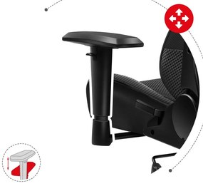 Fotoliu gaming Fusion 6.2 (negru + carbon). 1087483
