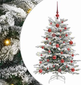 vidaXL Brad de Crăciun artificial cu ramuri articulare Alb 120 cm