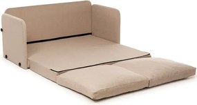 Canapea extensibila 2 locuri moderna, 200x148 cm – stofa bej – Saga