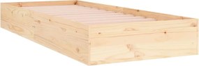 vidaXL Cadru de pat mic single, 75x190 cm, lemn masiv