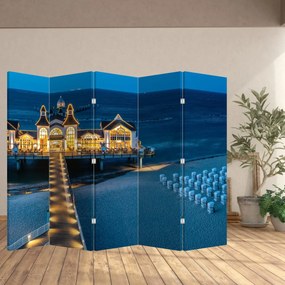 Paravan - Hotel pe plajă (210x170 cm)