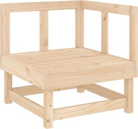 vidaXL Canapea de colț pentru grădină, lemn masiv de pin