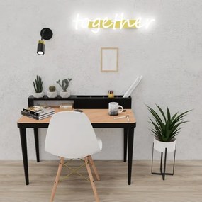 Veioză flexibilă JOKER 1xGU10/8W/230V negru/auriu