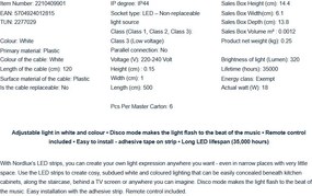 Banda 5 metri IP44 LED mod Disco, telecomanda Led Strip Color