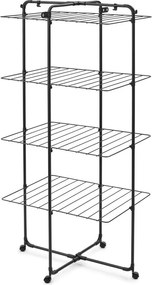 Uscător de rufe negru mat 30 m HangOn Tower – Brabantia