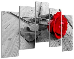 Tablou - trandafir cu flori ro?ii (125x90cm)