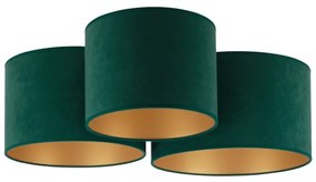Duolla - Plafonieră ROLLER TRIO 3xE27/60W/230V verde/auriu